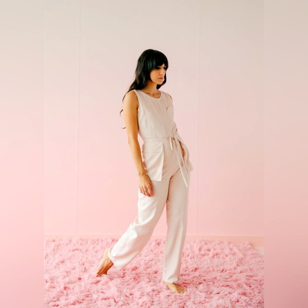 NWT Samantha Pleet Moonshine jumpsuit in Pink